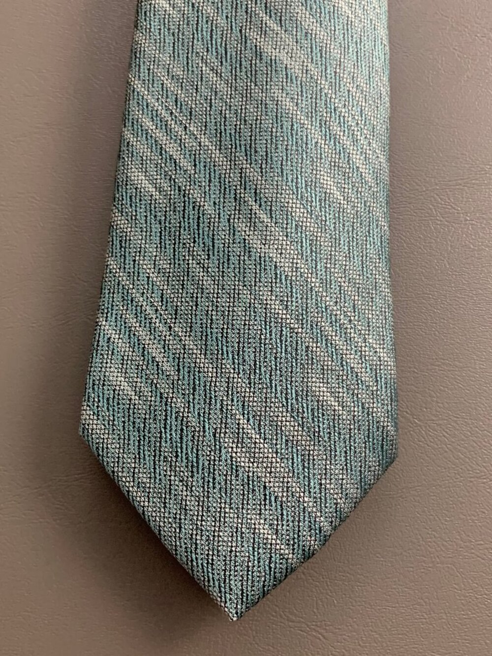 Perry Ellis Portfolio Men's 3'' 100% Polyester Neck Tie, Green Namin Abstract